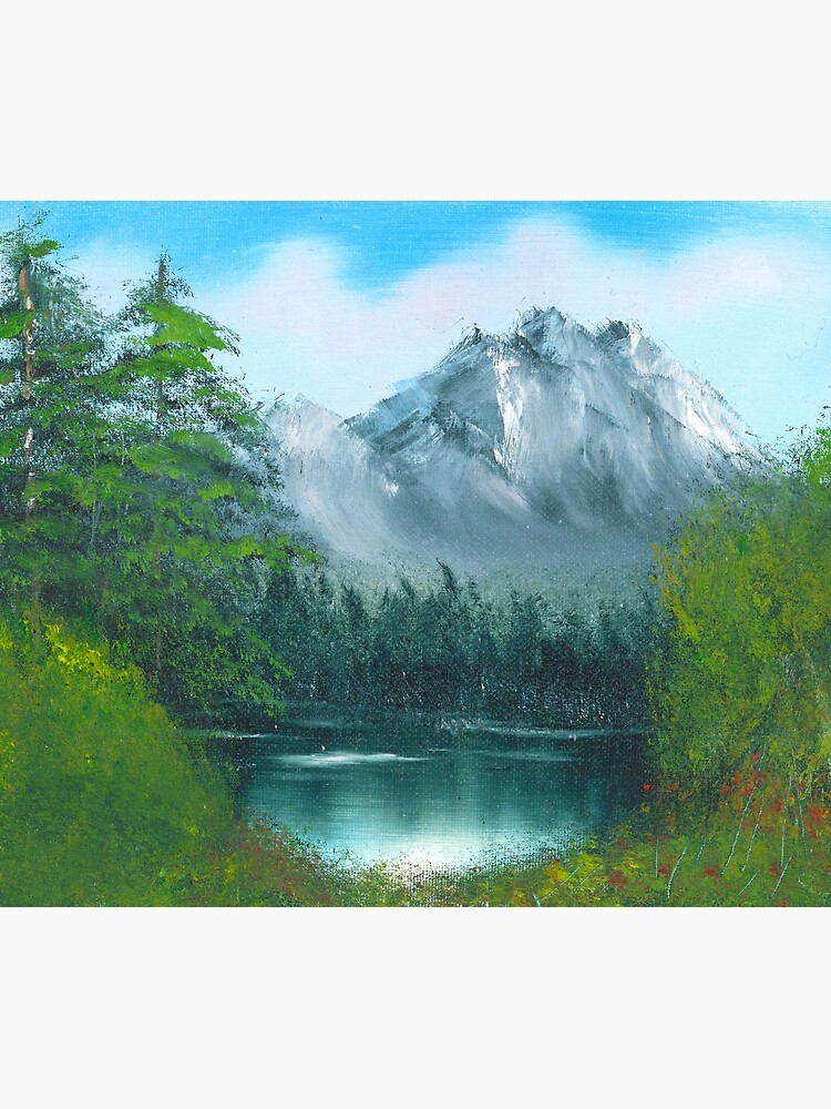 Disover Lake by the mountain side Tapestry