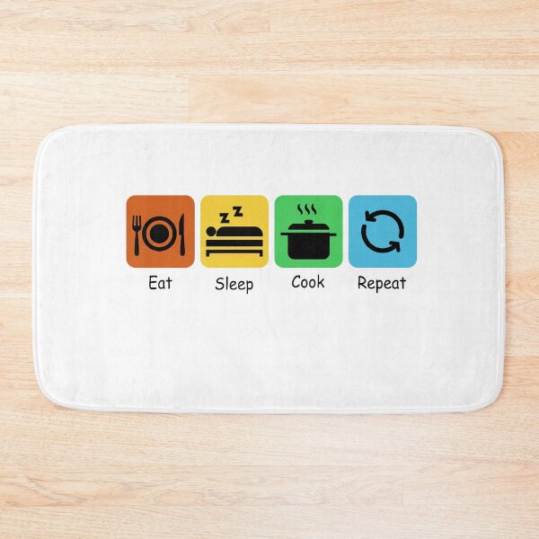 Item preview, Eat, Sleep, Cook, Repeat | Chef| Love Cooking designed and sold by BarbiePearl.