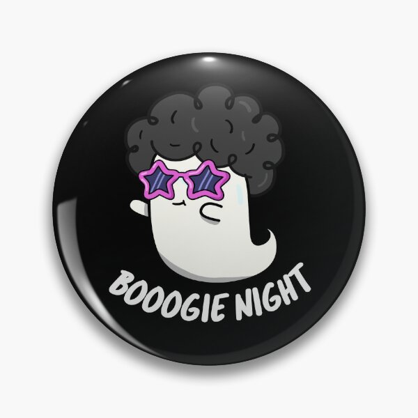 Item preview, Boogie Night Funny Halloween Disco Ghost Puns (Dark BG) designed and sold by punnybone.