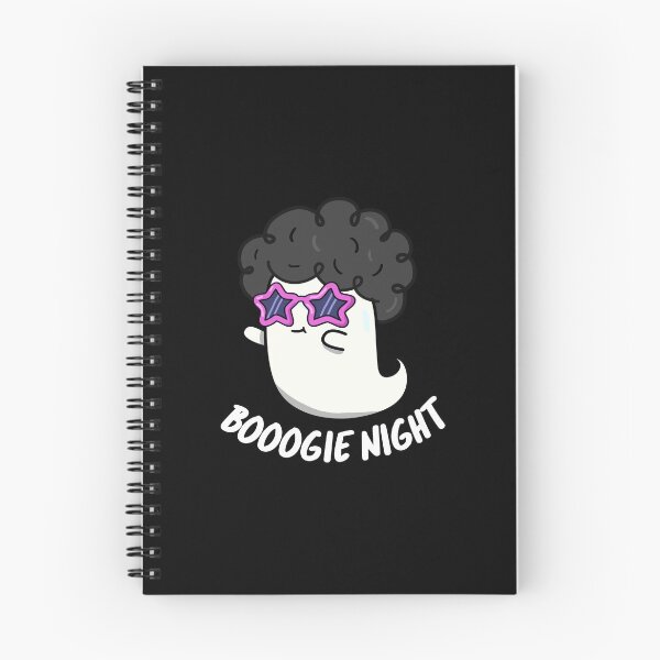 Item preview, Boogie Night Funny Halloween Disco Ghost Puns (Dark BG) designed and sold by punnybone.