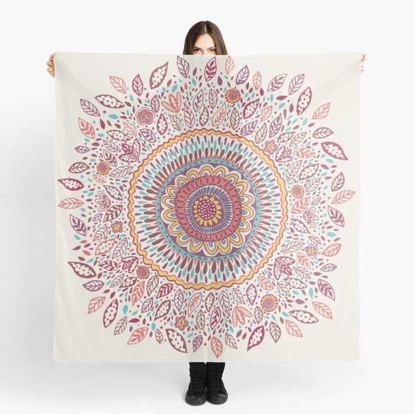 Sunflower Mandala Scarf