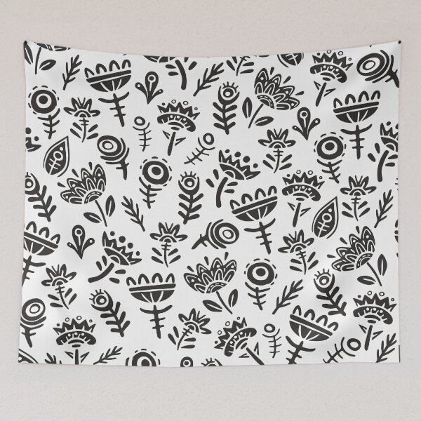 Item preview, Abstract Black & White Pattern designed and sold by sweary12.