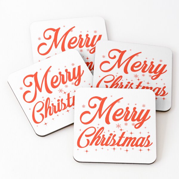 Item preview, Merry Christmas Red Typography Design designed and sold by ZenDesigner.