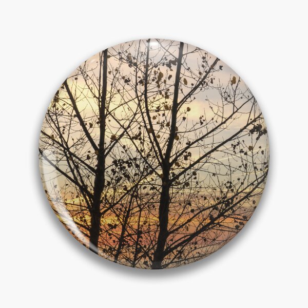 Item preview, Lacy Poplar Screen - Glorious Autumn Sunrise on the Lakeshore designed and sold by Georgia Mizuleva.