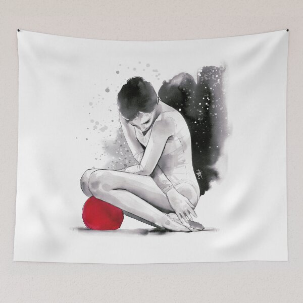 Item preview, Vintage Rhythmic Gymnastics designed and sold by Montse Martin Art.