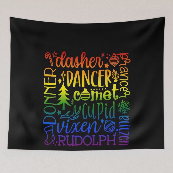 Item preview, LGBT Christmas Reindeer Names designed and sold by koenluipaard.