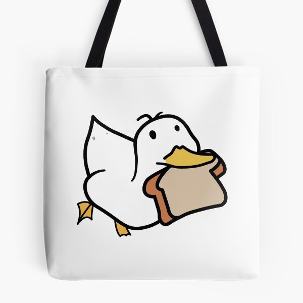 Item preview, Copy of cute duck running with bread, funny  designed and sold by SINANSHOP.