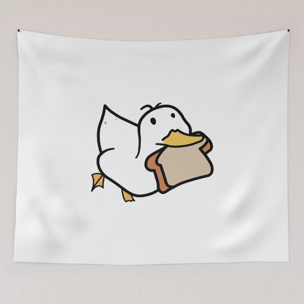 Item preview, Copy of cute duck running with bread, funny  designed and sold by SINANSHOP.