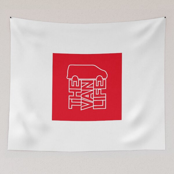 Item preview, The Van Life Logo : Red outline in box designed and sold by robnoble.