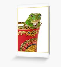 Versace Frog Greeting Card