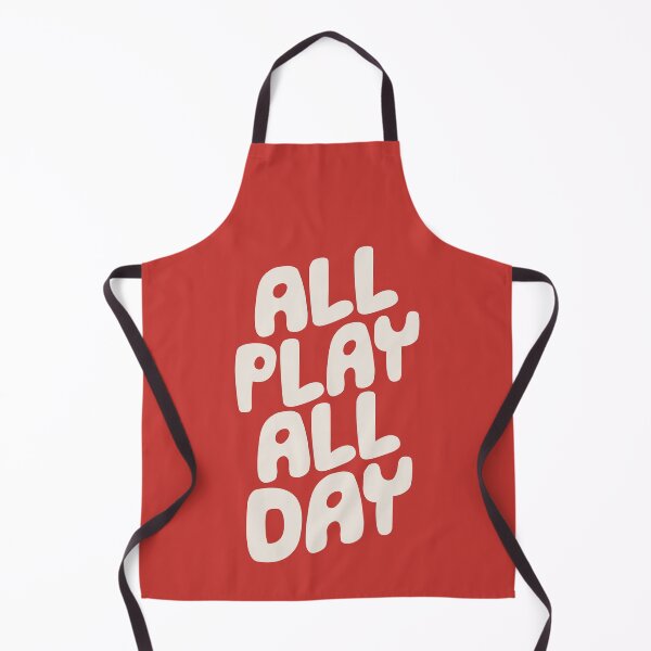 Item preview, All Play All Day Inspirational Typography Print in Red designed and sold by MotivatedType.
