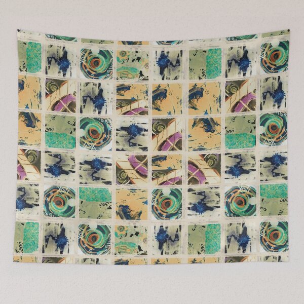 Item preview, Patchwork Pattern Abstract Art Retro Vintage edition   designed and sold by Svetlana  Horvat.