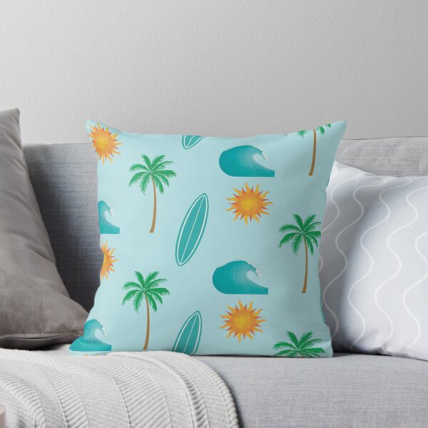 Item preview, Palm Tree, Sun, Ocean Wave and Surfboard Summer Beach Pack designed and sold by ReverieDaze.