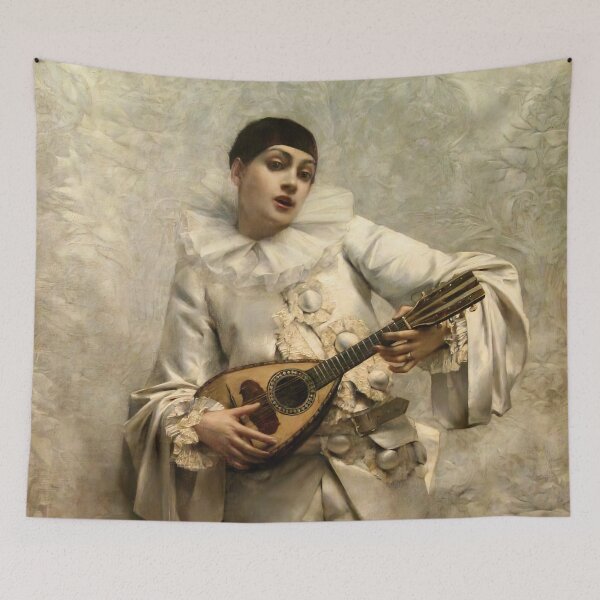 Item preview, Lêon Francois Comerre - Pierrot jouant de la mandoline designed and sold by Onodera.