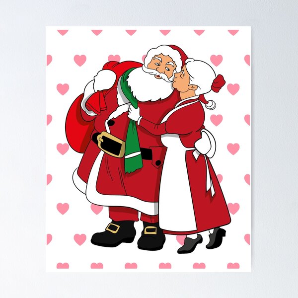 Item preview, Merry Christmas, Mrs and Mr Claus showing love designed and sold by TravelAl.