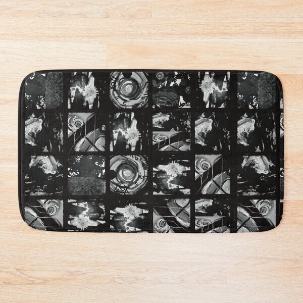 Item preview, Patchwork Pattern Abstract Art Black And White Edition  designed and sold by Svetlana  Horvat.