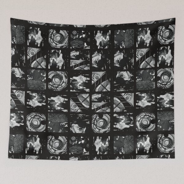 Item preview, Patchwork Pattern Abstract Art Black And White Edition  designed and sold by Svetlana  Horvat.