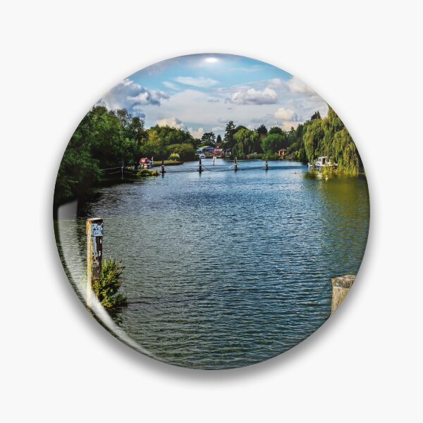 Item preview, Crossing The Thames at Benson Weir designed and sold by IanWL.
