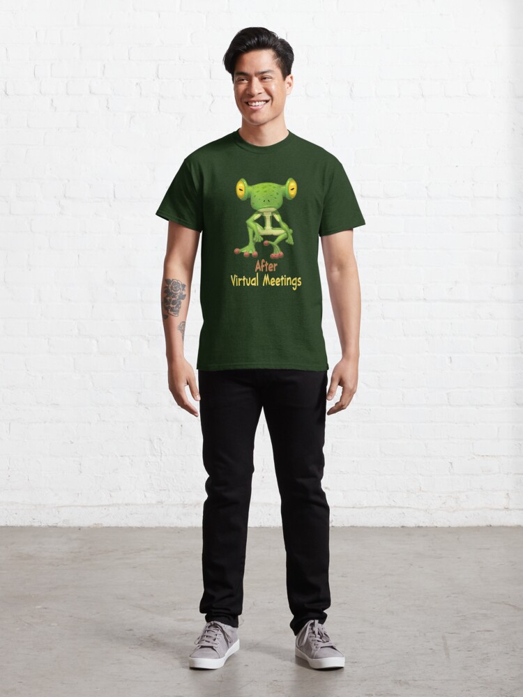 Alternate view of After Virtual Meetings. Classic T-Shirt