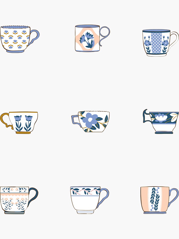 "Tea with Xanthe Stickers Pack of 6 Tea with Xanthe Stickers" Sticker