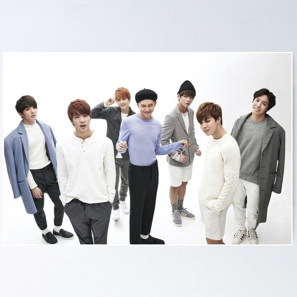 Item preview, BTS GROUP PHOTO POSTER designed and sold by kpopl.