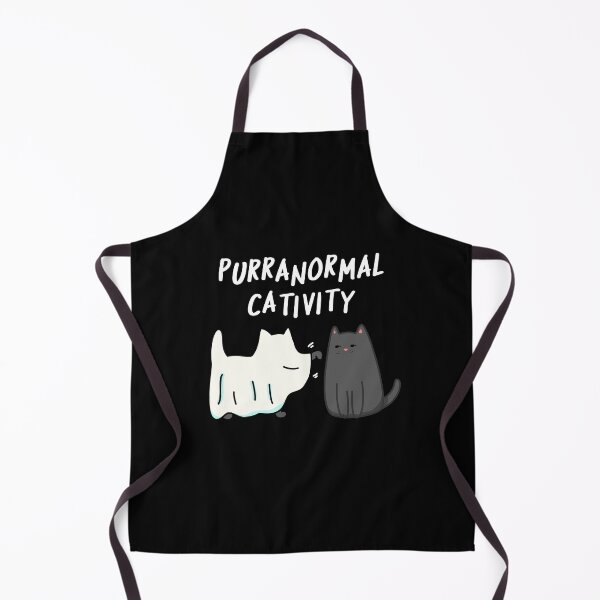 Item preview, Purranormal Cativity Funny Halloween Cat Puns (Dark BG) designed and sold by punnybone.