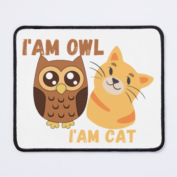 Item preview, Owl with Cat - kitty - cute owl with cat designed and sold by YorkStyle.