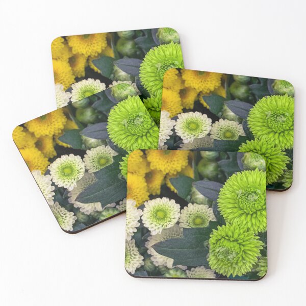 Item preview, Yellow White Green Flowers Blossoms Plants designed and sold by eleonoraingrid.