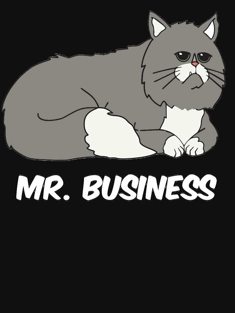 Mr business 2025 cat shirt