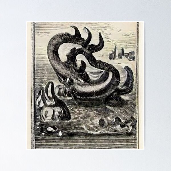 Item preview, Mythical Grotesque Marine Monster #2 designed and sold by OddUnderground.