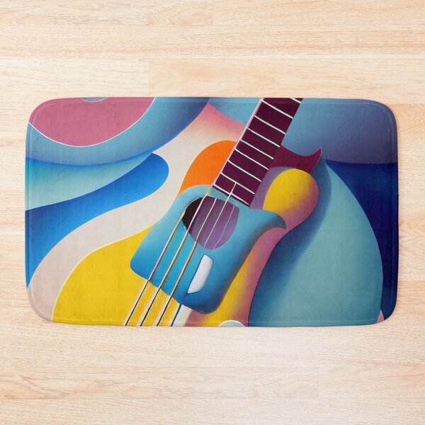 Item preview, The Surrealistic Guitar in Pastel Colors designed and sold by KOTOdesign.