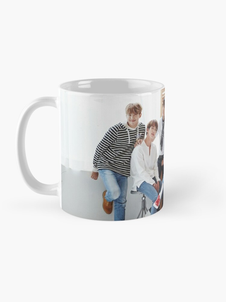 Bangtan Boys BTS Group Mug | White Mug | Gift for Mug | Coffee and Tea Mug  | Creative Design Printed Mug Ceramic Coffee Mug 325 ml