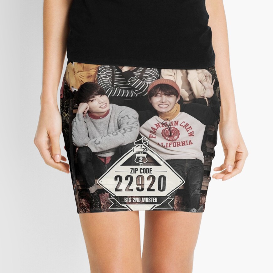 BTS group photo Mini Skirt for Sale by jellycactus