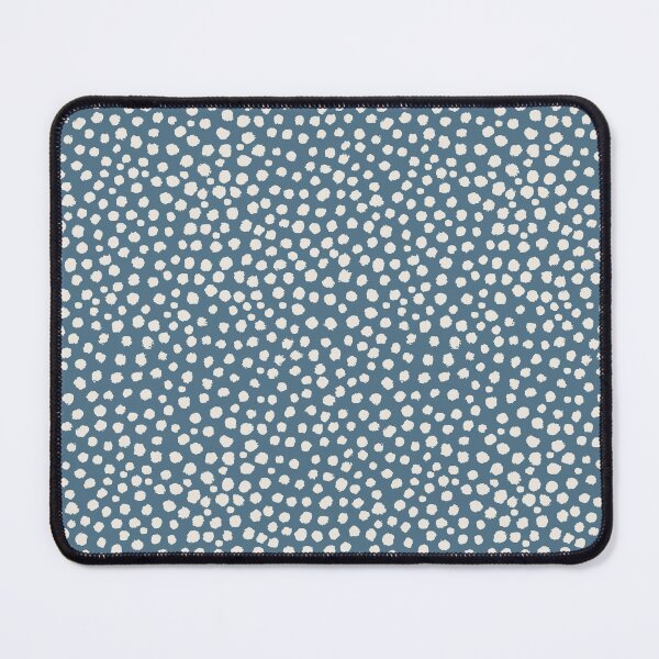 Item preview, Dots - Alabaster White + Inky Blue designed and sold by NolkDesign.