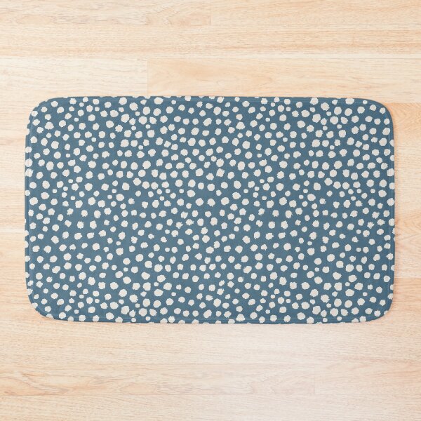 Item preview, Dots - Alabaster White + Inky Blue designed and sold by NolkDesign.