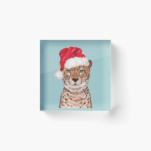 Item preview, Christmas Cheetah in Blue designed and sold by bignosework.