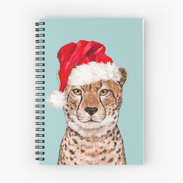 Item preview, Christmas Cheetah in Blue designed and sold by bignosework.