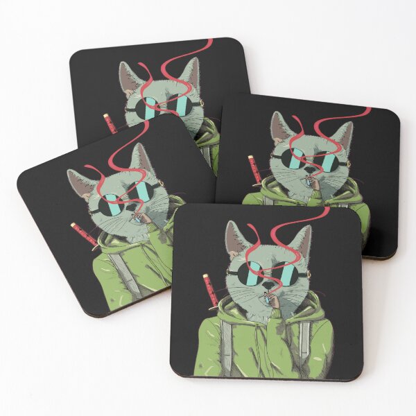 Item preview, Ninja cat vaping  designed and sold by Mr SS.