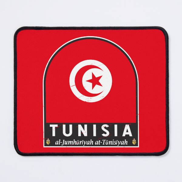 Item preview, Tunisia Flag Emblem Distressed Vintage designed and sold by KrisSidDesigns.