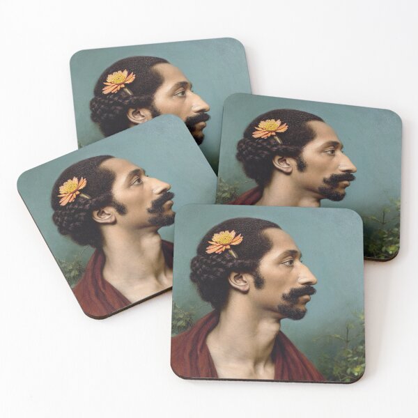 Item preview, Black Man with flower in hair designed and sold by The-11th-Floor.