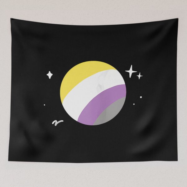 Item preview, Nonbinary Planet Lgbtqia Pride Flag Aesthetic Spac designed and sold by intoreartenss.
