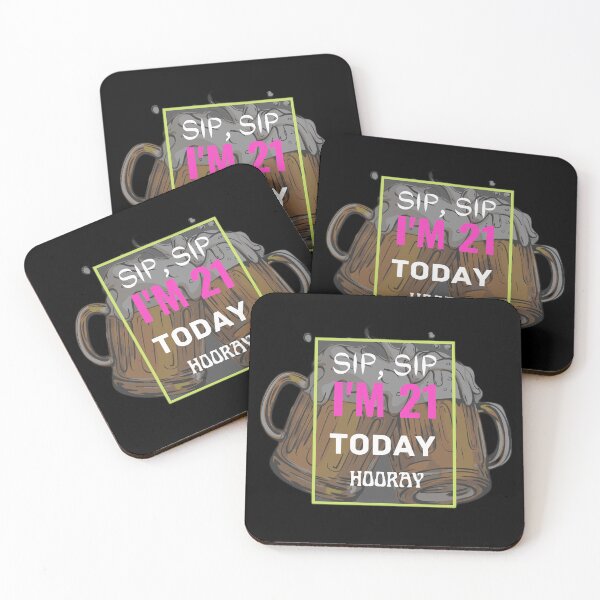 Item preview, SIP SIP I'M 21 TODAY HOORAY designed and sold by 3Akshithaa.