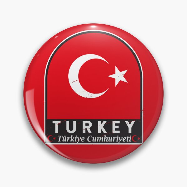 Item preview, Turkey Flag Emblem Distressed Vintage designed and sold by KrisSidDesigns.