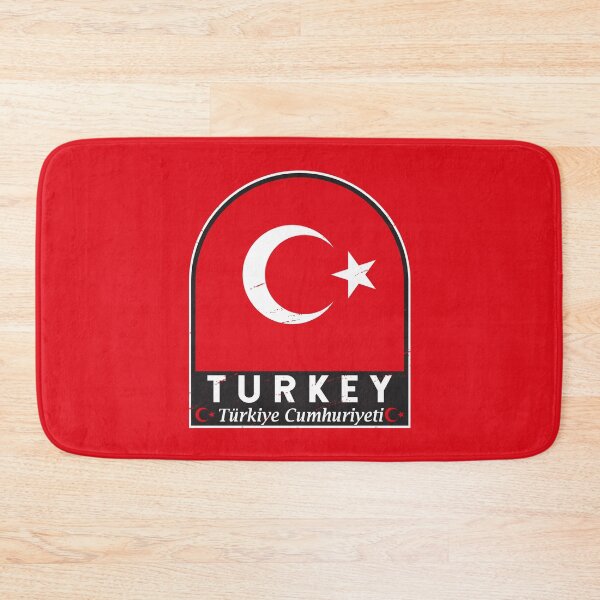 Item preview, Turkey Flag Emblem Distressed Vintage designed and sold by KrisSidDesigns.