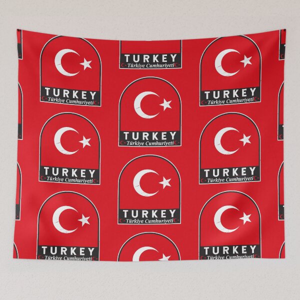Item preview, Turkey Flag Emblem Distressed Vintage designed and sold by KrisSidDesigns.