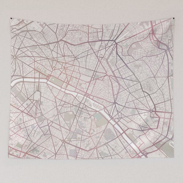 Item preview, Paris Map, Paris City, City Map designed and sold by TheRedFinch.