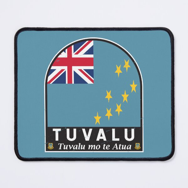 Item preview, Tuvalu Flag Emblem Distressed Vintage designed and sold by KrisSidDesigns.