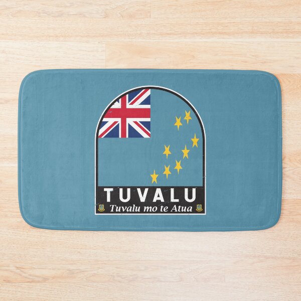 Item preview, Tuvalu Flag Emblem Distressed Vintage designed and sold by KrisSidDesigns.