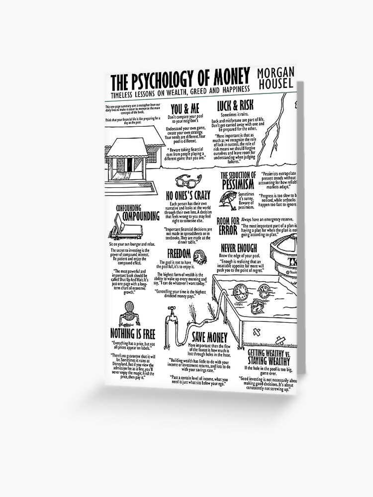 Visual Book The Psychology of Money (Morgan Housel) Greeting Card for Sale  by TKsuited