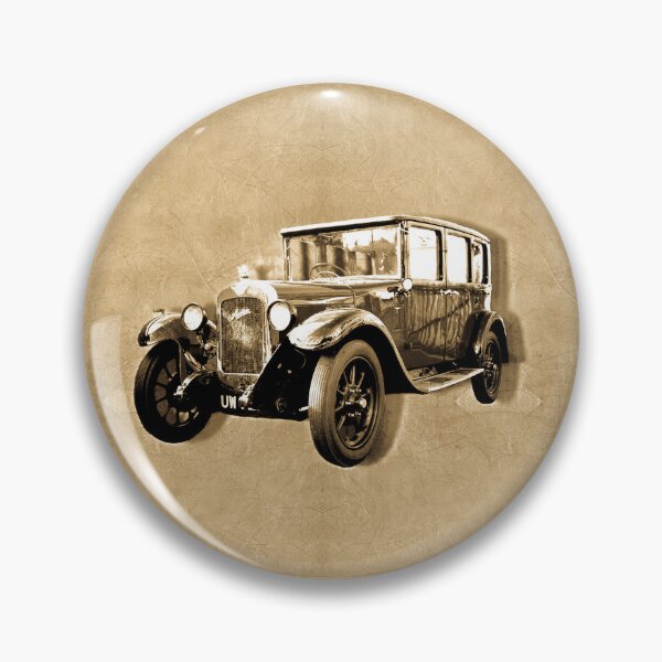 Item preview, Distressed Red Vintage Car from The London Bus Museum No. 2 designed and sold by CrystalsArtPaws.
